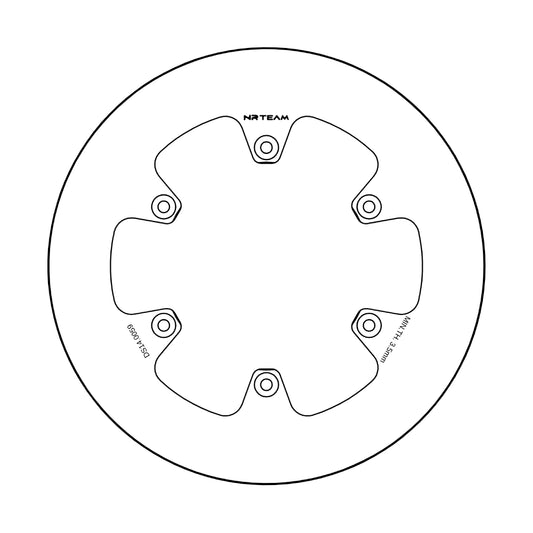 Disco freno posteriore pieno NRTeam Yamaha WRF 450 19-25