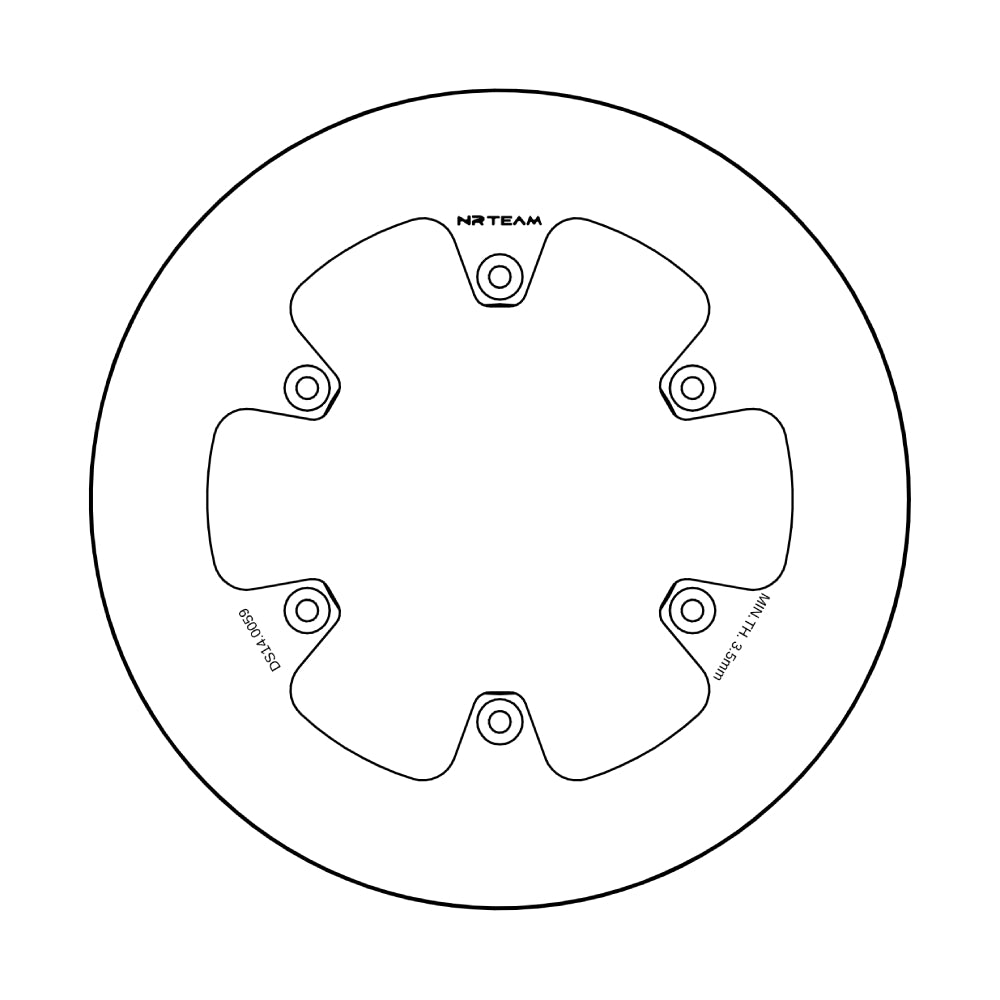 Disco freno posteriore pieno NRTeam FANTIC  450 XEF 22-25