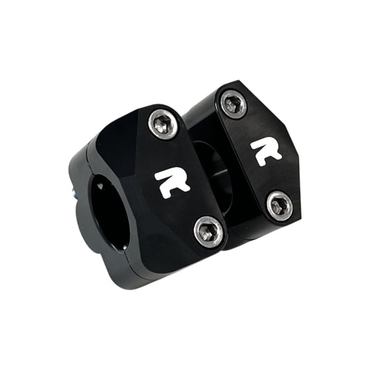 KIT ADATTATORI PER MANUBRIO 28.6 MM SU PIASTRE DA 22 MM NERI - NRTEAM
