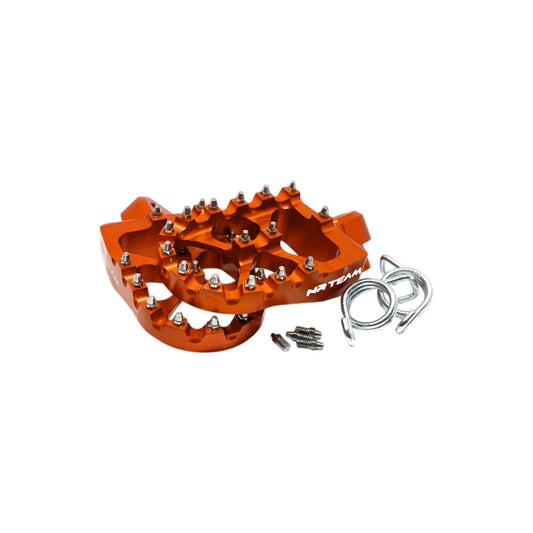 PEDANE IN ERGAL HUSABERG 350 FE (13-14) ARANCIONI