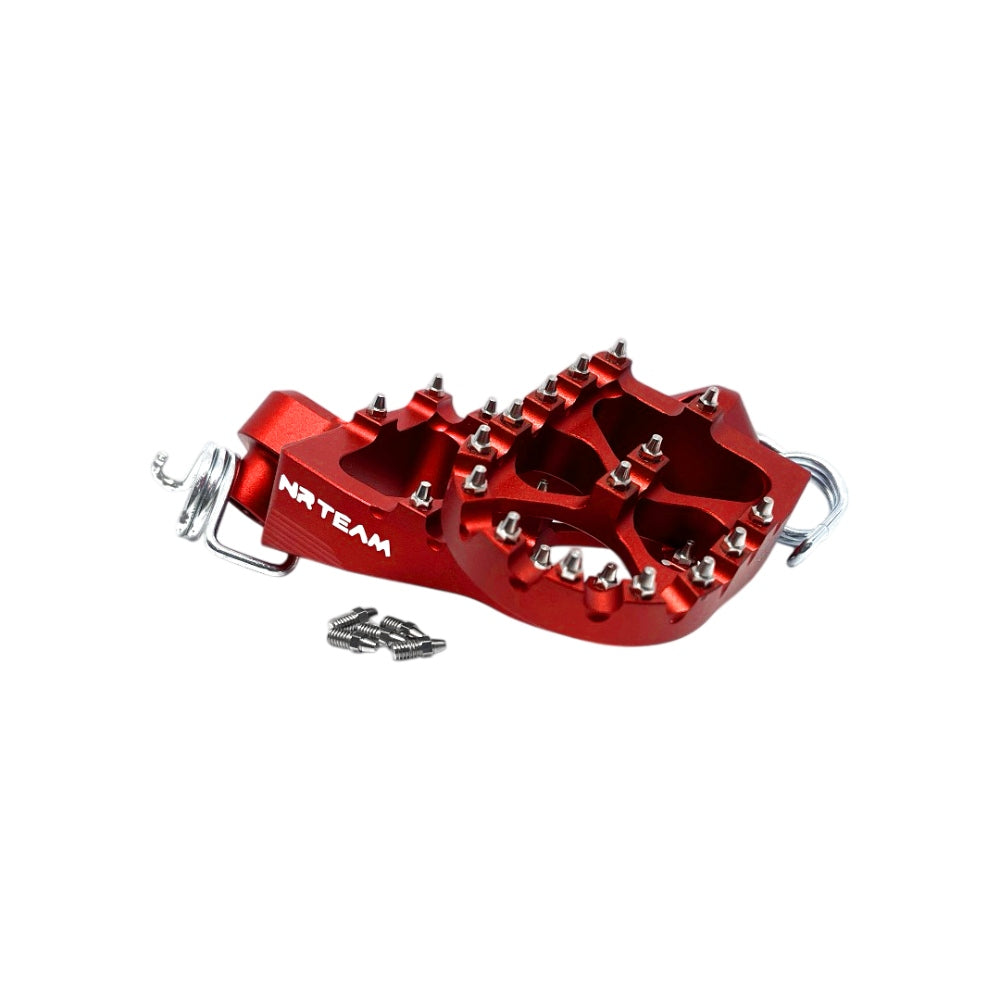 PEDANE IN ERGAL KTM 125 SX (98-15) ROSSE