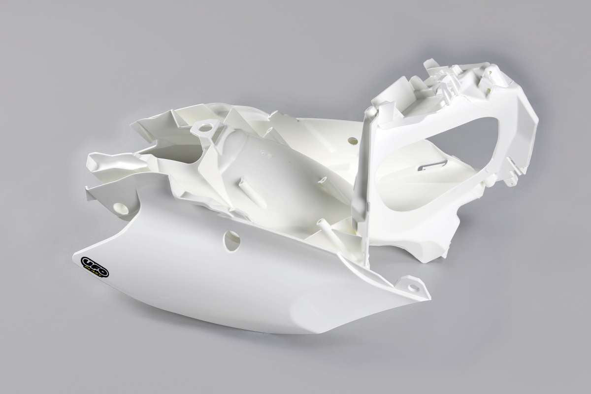 RICAMBI MISTI COMPATIBILE CON KTM SX-F 450 2011-2015 / cassa filtro con fiancatine bianco