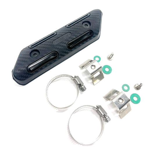 PROTEZIONE UNIVERSALE CARBON LOOK COLLETTORE MARMITTA 4 TEMPI EXED