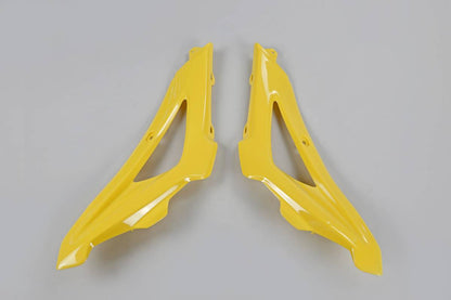 CONVOGLIATORI-RADIATORE-COMPATIBILE-CON-HUSQVARNA-TE-511-2005-2007-/-parte-alta-GIALLO-103