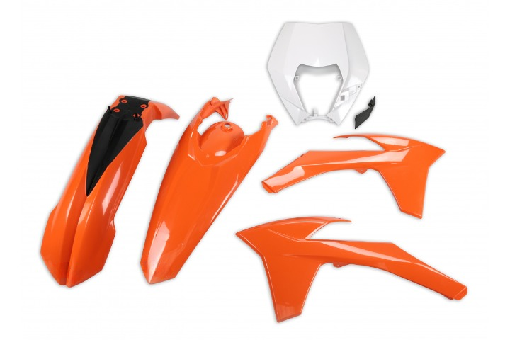 KIT-PLASTICHE-COMPATIBILE-CON-KTM-EXC-F-350-2012-2013-con-portafaro-OEM-999