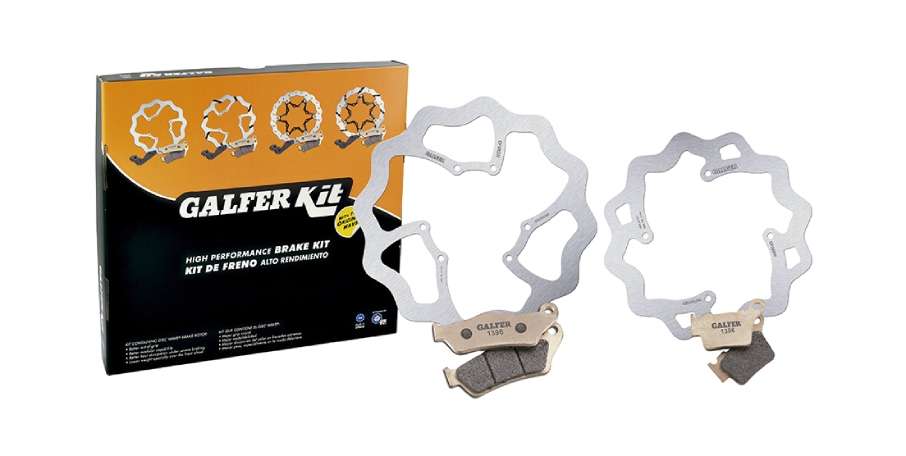 Kit pastiglie e dischi freno Galfer Wave Ktm SX-F 520 00-02
