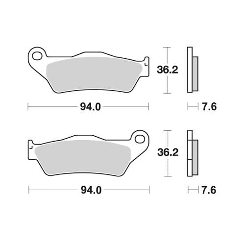 PASTIGLIE FRENO SINTERIZZATE RACING ANTERIORI HUSQVARNA FE 350 2002/2010