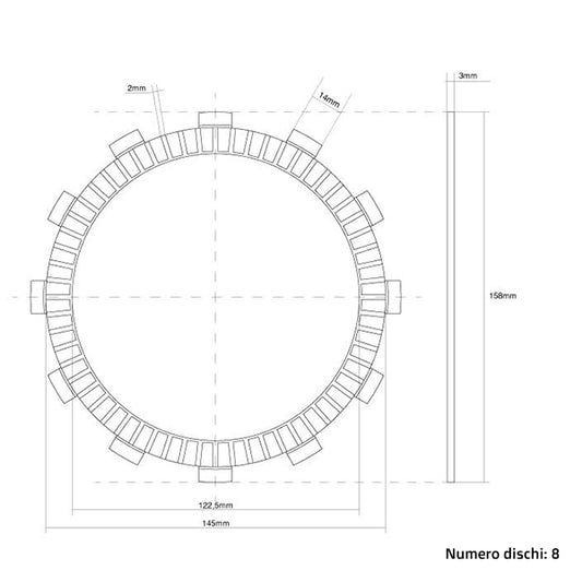 Dischi frizione guarniti FCC Suzuki RMZ 450 05-25