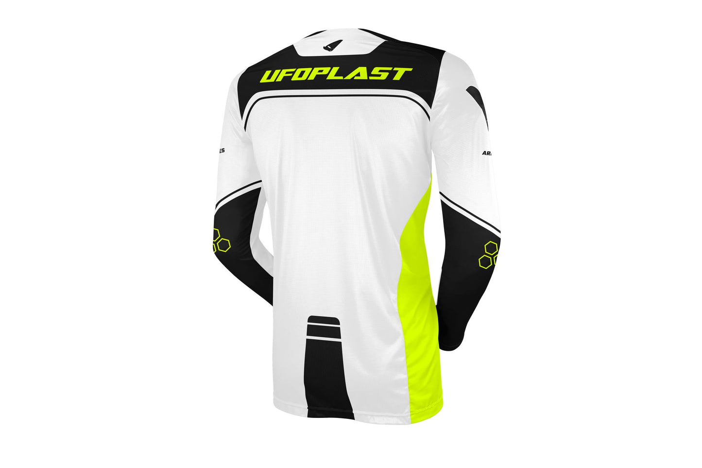 MAGLIA MOTOCROSS UFO ARES BIANCO/NERO - retro