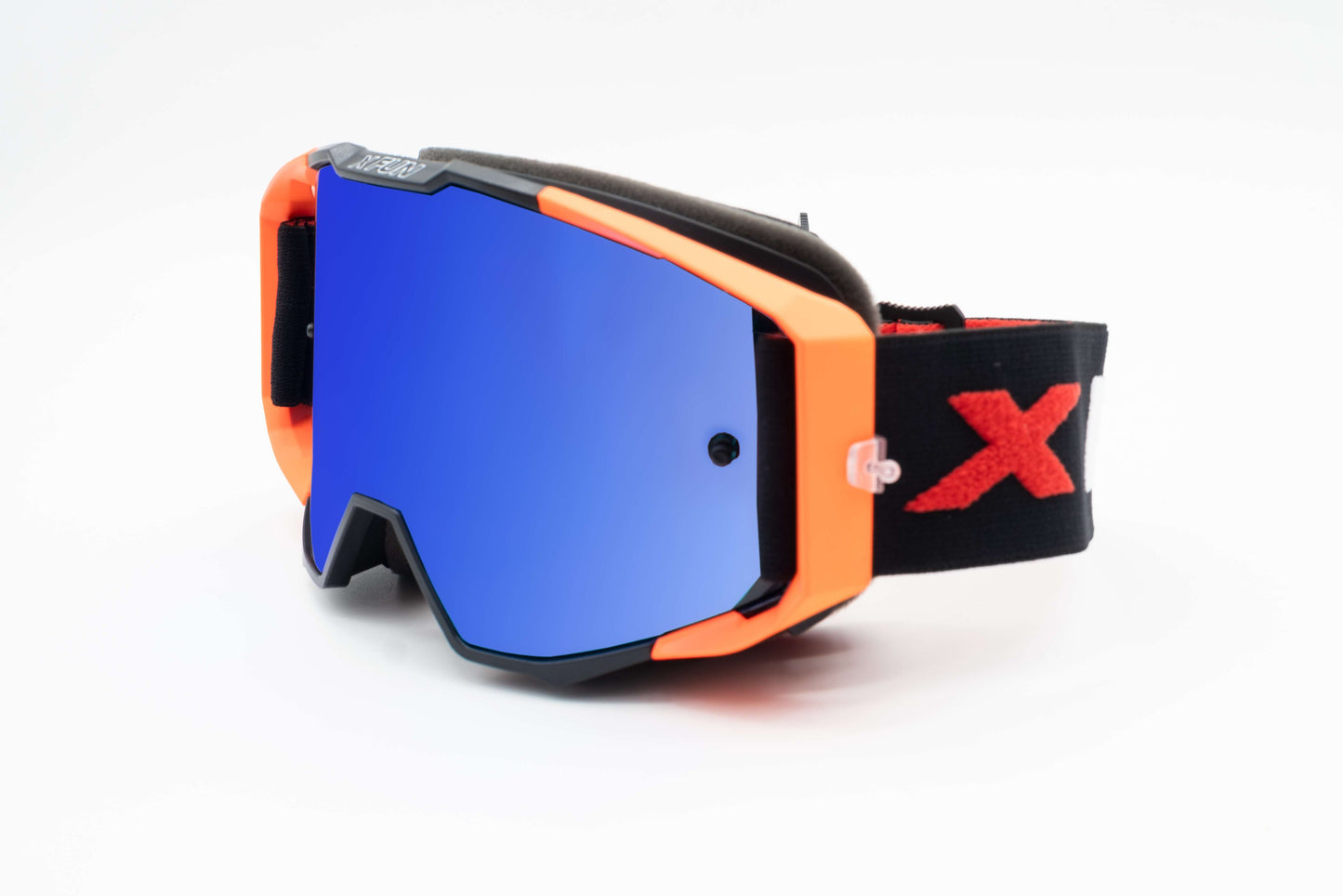 MASCHERA ENDURO 19TYPE ANTIAPPANNAMENTO - SGANCIO RAPIDO - NERO/ARANCIO FLUO