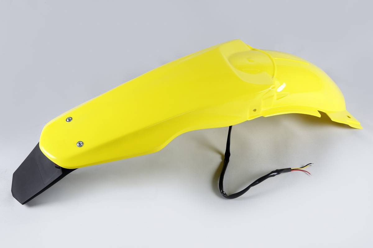 PARAFANGO POSTERIORE COMPATIBILE CON SUZUKI RM 250 2001-2026 / enduro LED giallo