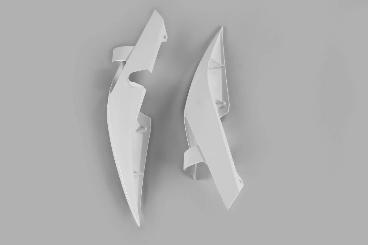 PARAFANGO POSTERIORE COMPATIBILE CON HUSQVARNA TC 499 2011-2013 / coppia codoni bianco