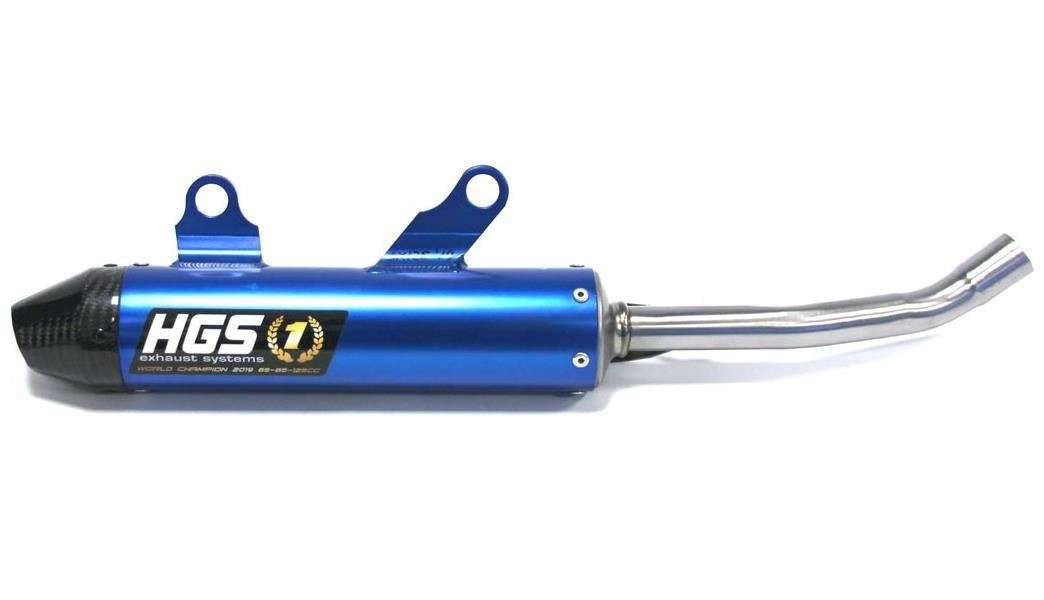 Silenziatore HGS blu fondello carbonio Husqvarna TC 125 23-25