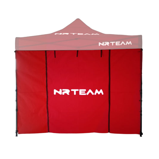 PARETE ANTERIORE CON PORTA PER GAZEBO - ROSSA