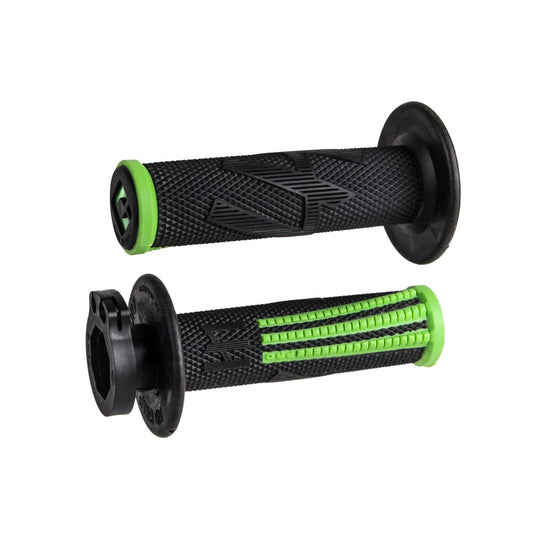 MANOPOLE LOCK-ON ODI A BLOCCAGGIO RAPIDO EMIG PRO V2 GRIP NERO/VERDE