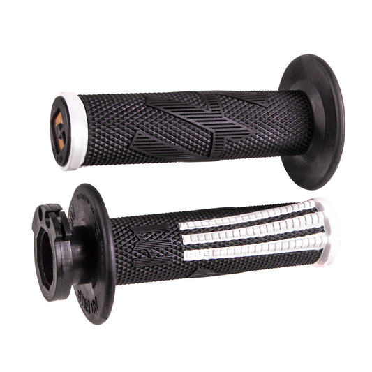 MANOPOLE LOCK-ON ODI A BLOCCAGGIO RAPIDO EMIG PRO V2 GRIP NERO-BIANCO
