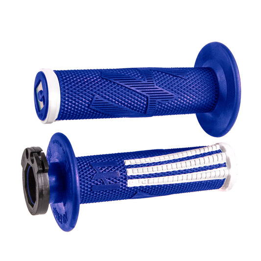 MANOPOLE LOCK-ON ODI A BLOCCAGGIO RAPIDO EMIG PRO V2 GRIP BLU-BIANCO