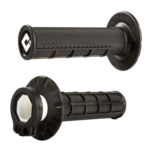 MANOPOLE LOCK-ON ODI A BLOCCAGGIO RAPIDO HALF-WAFFLE MX NERO