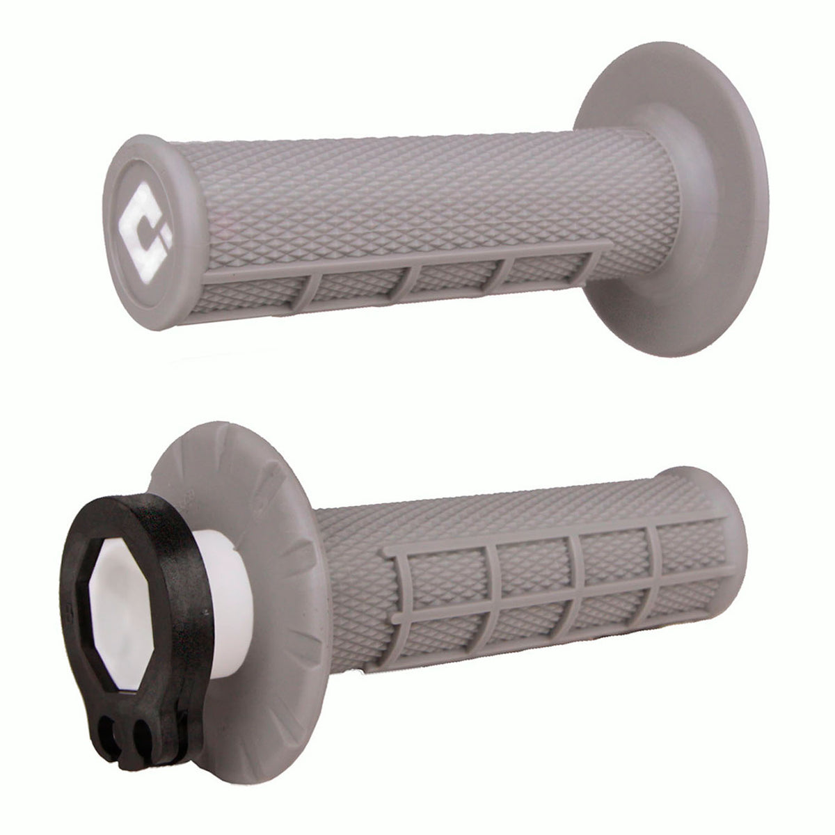 MANOPOLE LOCK-ON ODI A BLOCCAGGIO RAPIDO HALF-WAFFLE MX GRIGIO-SOFT COMPOUND