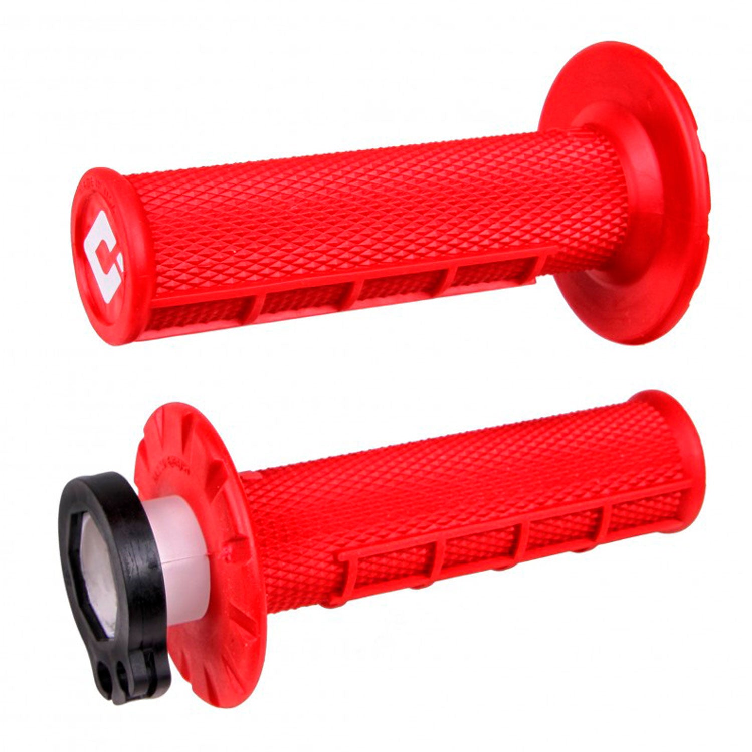 MANOPOLE LOCK-ON ODI A BLOCCAGGIO RAPIDO HALF-WAFFLE MX ROSSO