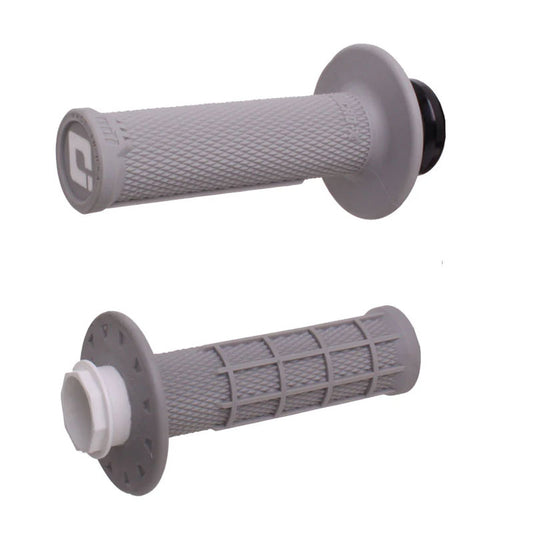 MANOPOLE LOCK-ON ODI A BLOCCAGGIO RAPIDO MICRO-X HALF-WAFFLE 28MM-29MM GRIGIO - NERO