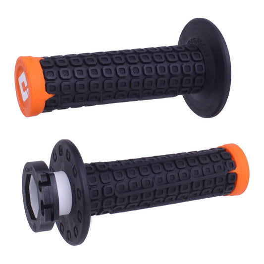 MANOPOLE LOCK-ON ODI A BLOCCAGGIO RAPIDO NOMAD 31.5MM-32.5MM NERO - ARANCIONE