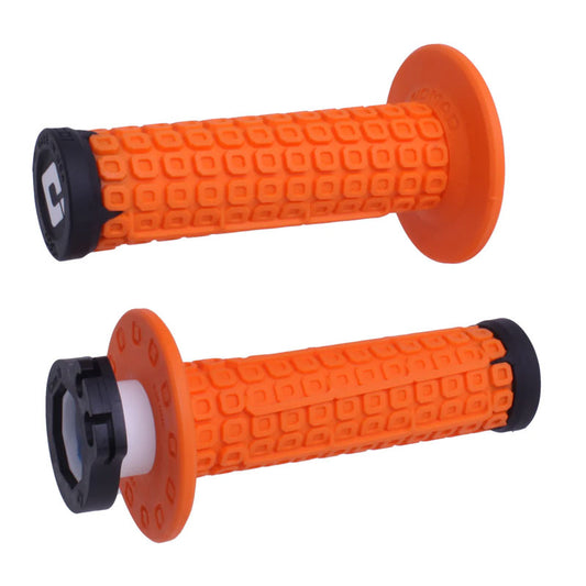 MANOPOLE LOCK-ON ODI A BLOCCAGGIO RAPIDO NOMAD 31.5MM-32.5MM ARANCIONE - NERO