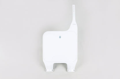 TABELLA PORTANUMERO ANTERIORE COMPATIBILE CON TM 80 1997-2000 / forche rovesciate - bianco (041)