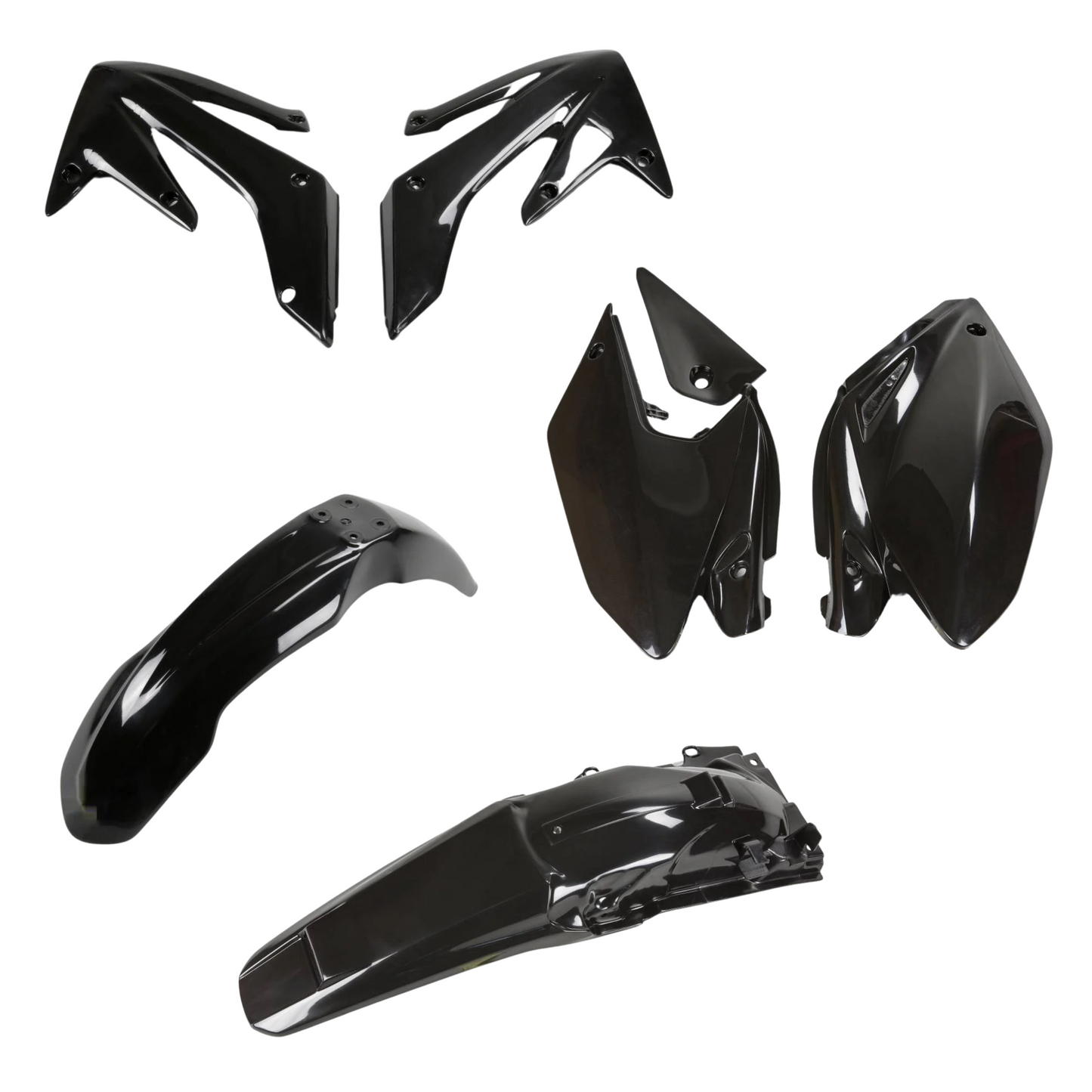 KIT PLASTICHE PER HONDA CRF 300X 2004-2017 / NERO