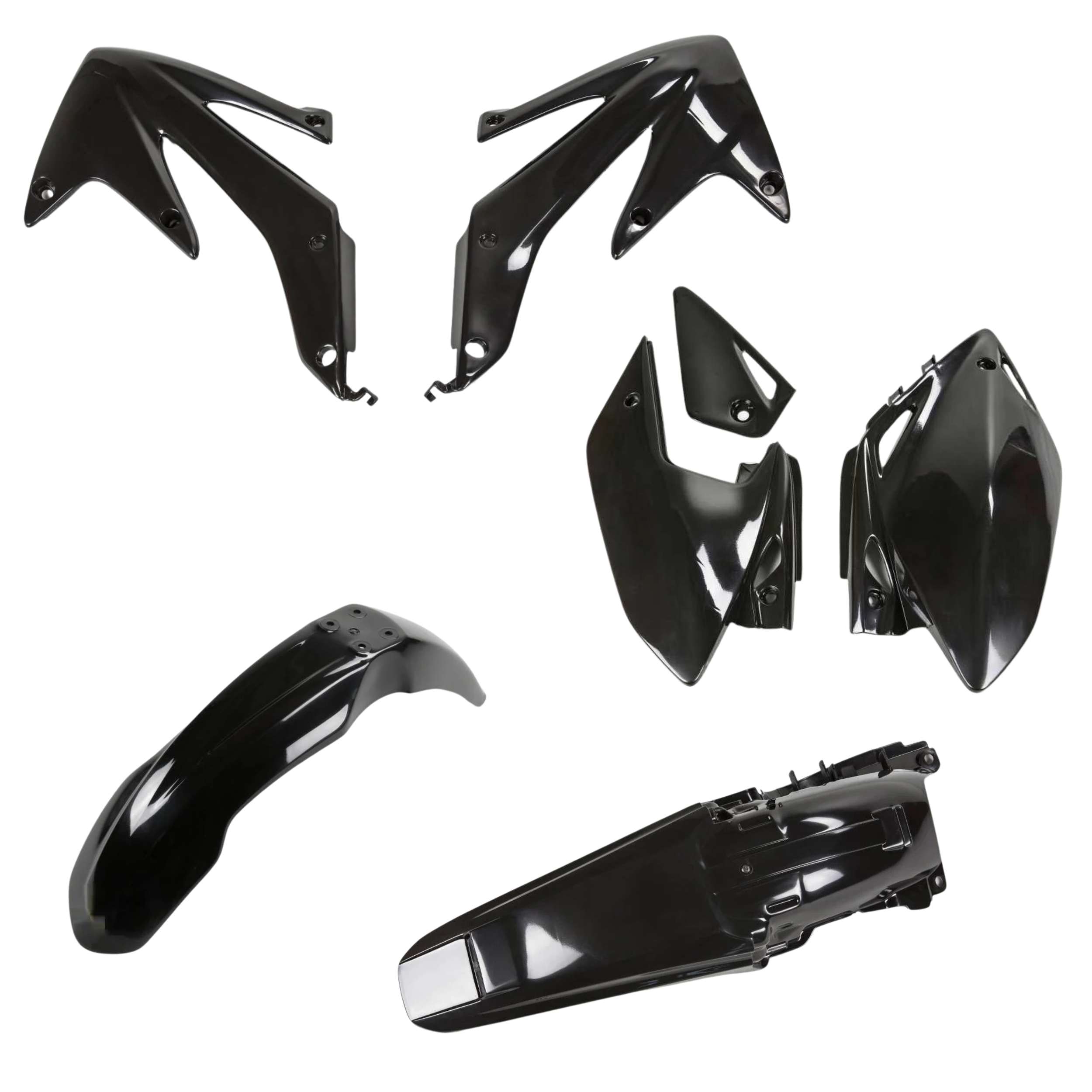 KIT PLASTICHE PER HONDA CRF 450X 2005-2007 / NERO