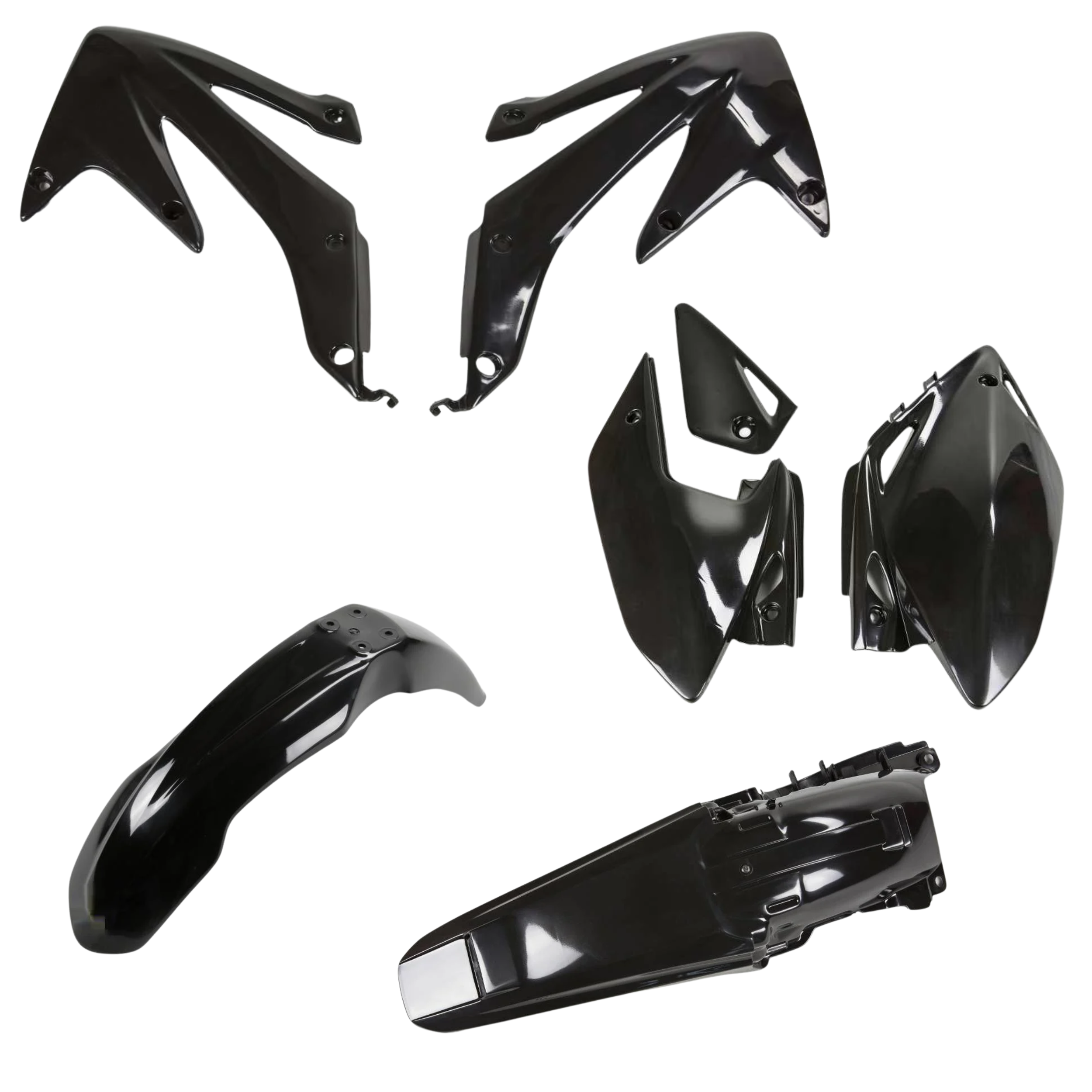 KIT PLASTICHE PER HONDA CRF 450X 2008-2016 / NERO