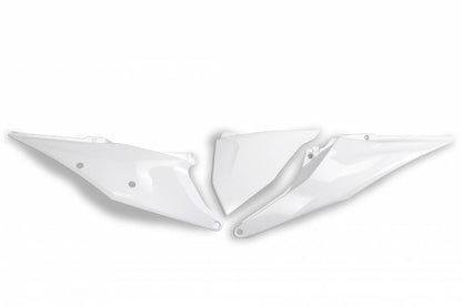FIANCATINE-LATERALI-COMPATIBILE-CON-KTM-EXC-300-2020-2023-con-coperchio-scatola-filtro-lato-sinistro-BIANCO 20-25-042