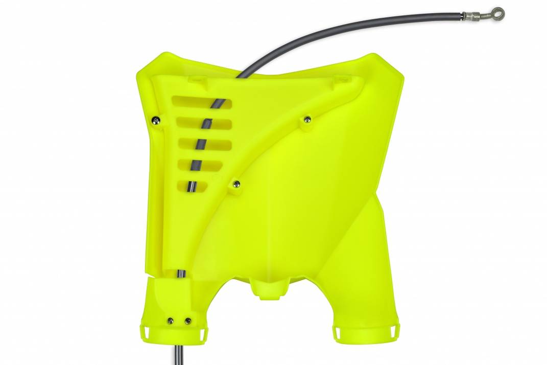 TABELLA PORTANUMERO ANTERIORE COMPATIBILE CON HONDA CRF 450R 2017-2020 / Stadium giallo fluo