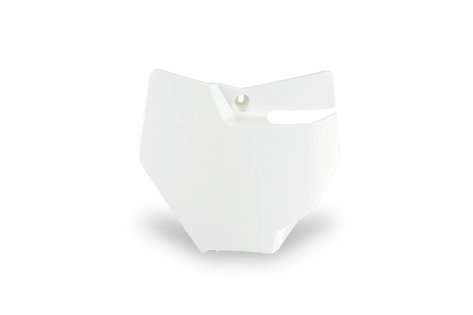 TABELLA PORTANUMERO ANTERIORE COMPATIBILE CON KTM SX 85 2018-2024 bianco 20-25