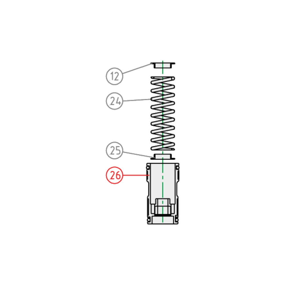 Pistone libero KYB completo Kawasaki KXF 450 07-10