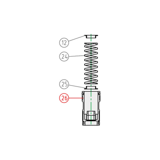 Pistone libero KYB completo Kawasaki KXF 450 07-10