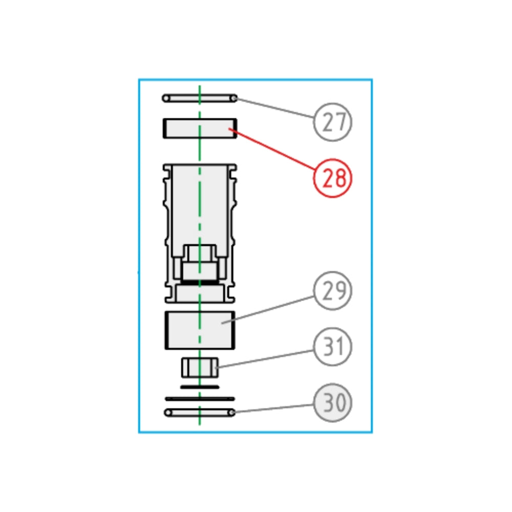 Boccola superiore pistone libero KYB Yamaha WRF 250 15-19