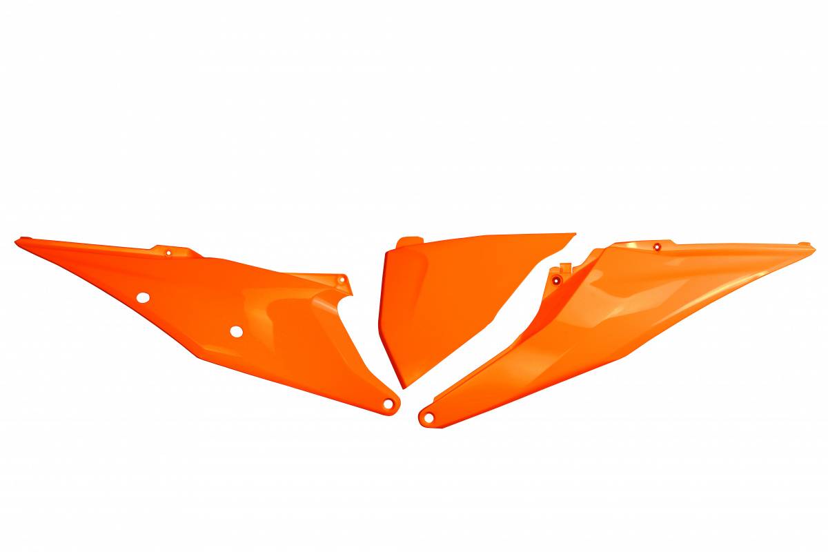 FIANCATINE-LATERALI-COMPATIBILE-CON-KTM-EXC-F-350-2020-2023-con-coperchio-scatola-filtro-lato-sinistro-ARANCIO-127