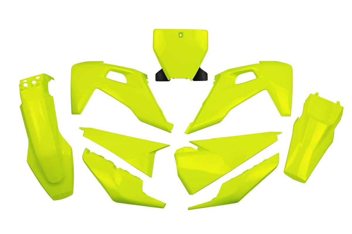 KIT-PLASTICHE-COMPATIBILE-CON-HUSQVARNA-TC-125-2019-2022-GIALLO FLUO-DFLU