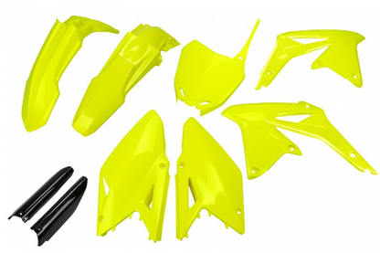 FULL-KIT-PLASTICHE-COMPATIBILE-CON-SUZUKI-RMZ-450-2008-2017-GIALLO FLUO-DFLU