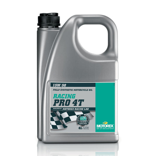 OLIO MOTORE MOTOREX RACING PRO 4T 15W/50 - 4 L