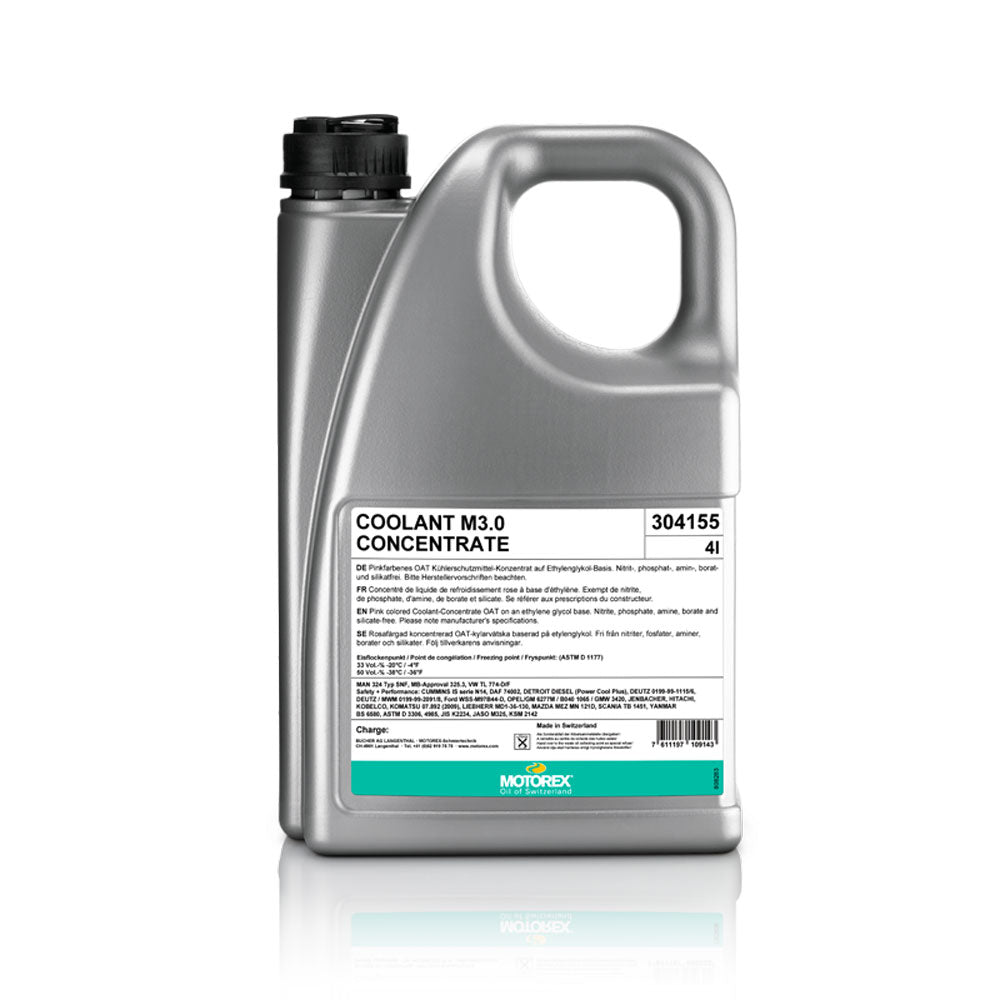 LIQUIDO RAFFREDDAMENTO MOTOREX COOLANT M3.0 CONCENTRATE - 4 L