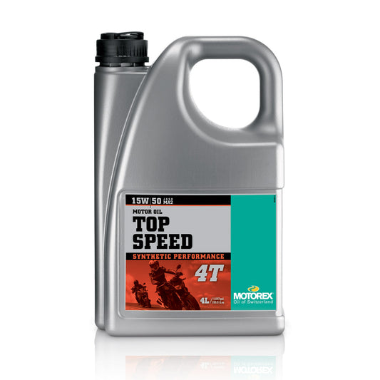 OLIO MOTORE MOTOREX TOP SPEED 4T 15W/50 JASO MA 2 - 4 L