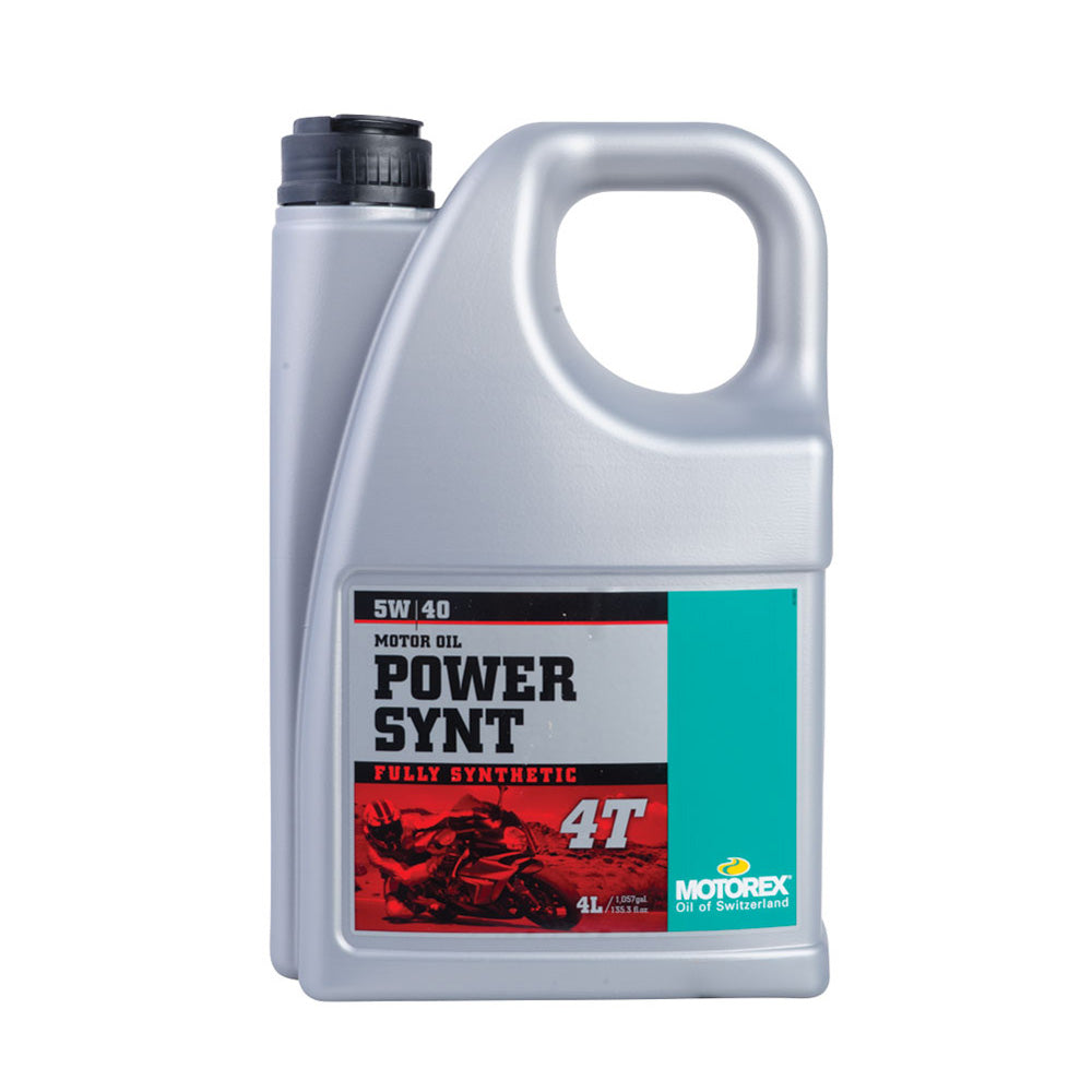OLIO MOTORE MOTOREX POWER SYNT 4T 5W/40 JASO MA 2 - 4 L
