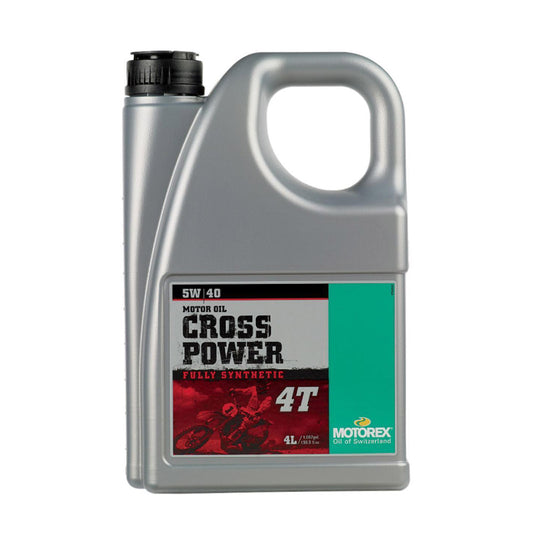 OLIO MOTORE MOTOREX CROSS POWER 4T 5W/40 JASO MA 2 - 4 L