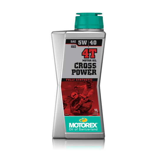 OLIO MOTORE MOTOREX CROSS POWER 4T 5W/40 JASO MA 2 - 1 L