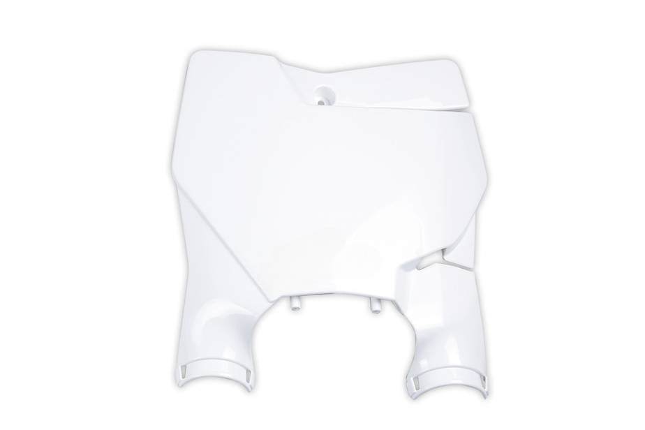 TABELLA PORTANUMERO ANTERIORE COMPATIBILE CON KTM SX-F 250 2016-2022 / Stadium bianco 20-25