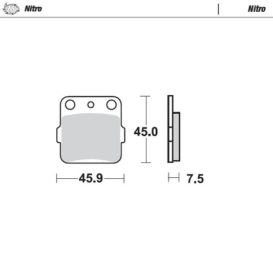 PASTIGLIE MOTO MASTER HONDA CR 85 (03-07) ANTERIORI NITRO