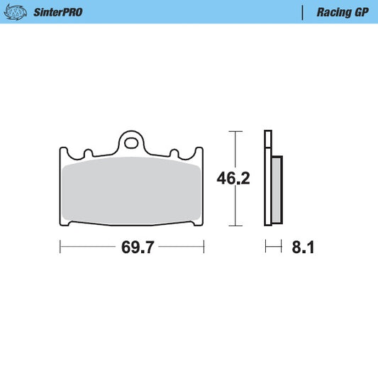 PASTIGLIE FRENO MOTO MASTER SM RACING GP PER PINZA SM RACING