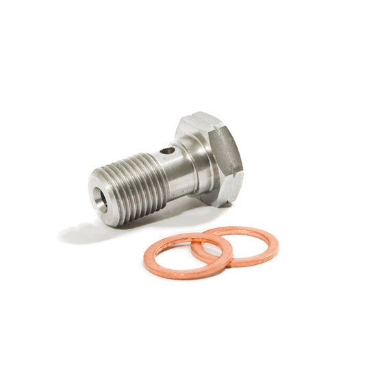 VITE TUBO FRENO M10X1 + COPPIA RONDELLE IN RAME